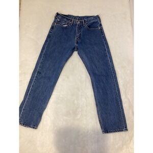 Levi Strauss 505 Jeans Womens W32 L30 Blue Denim Straight Leg Classic